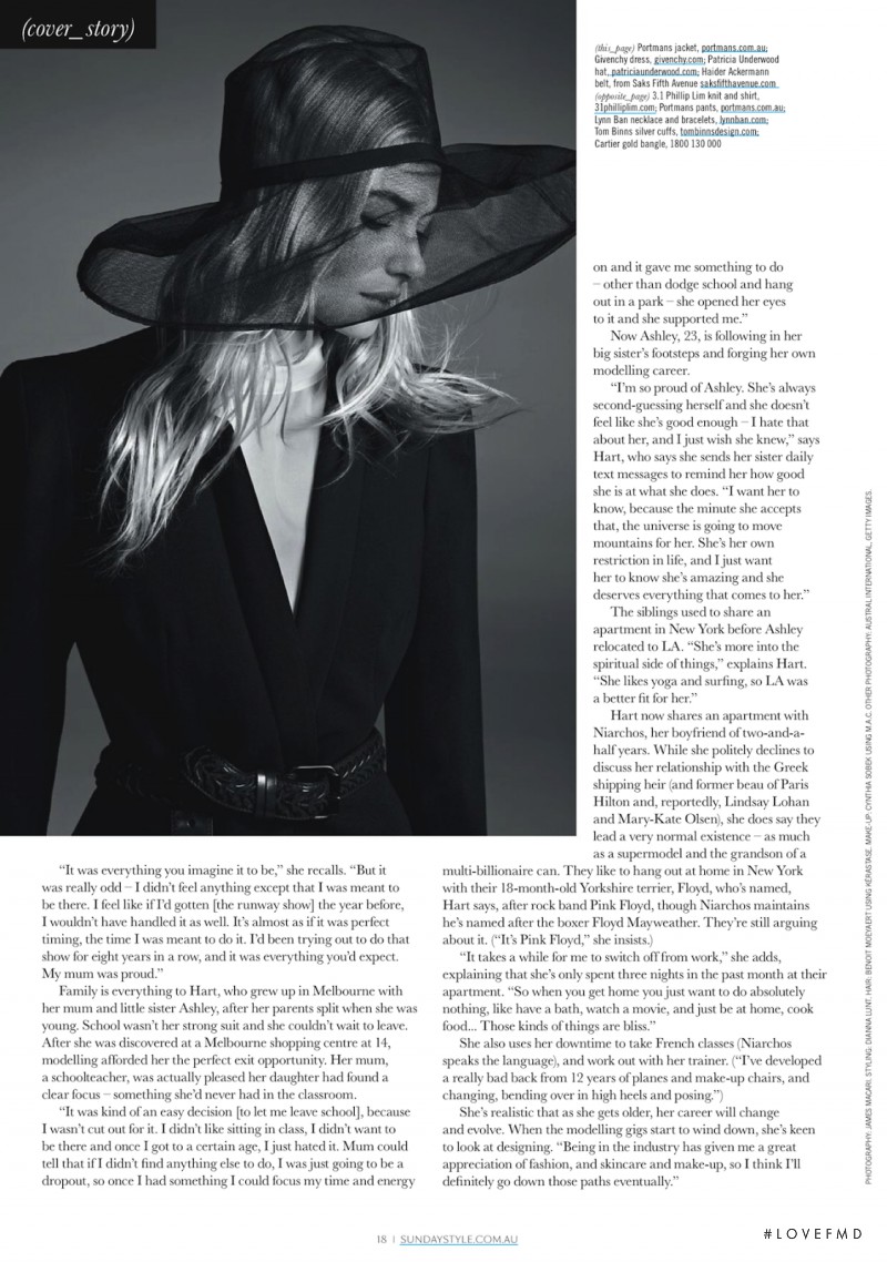 Jessica Hart featured in Wild At Hart, April 2013