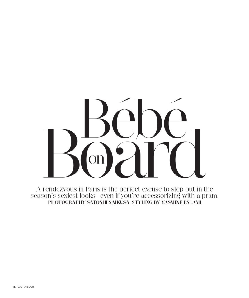 Martha Streck featured in Bébé On Board, September 2012