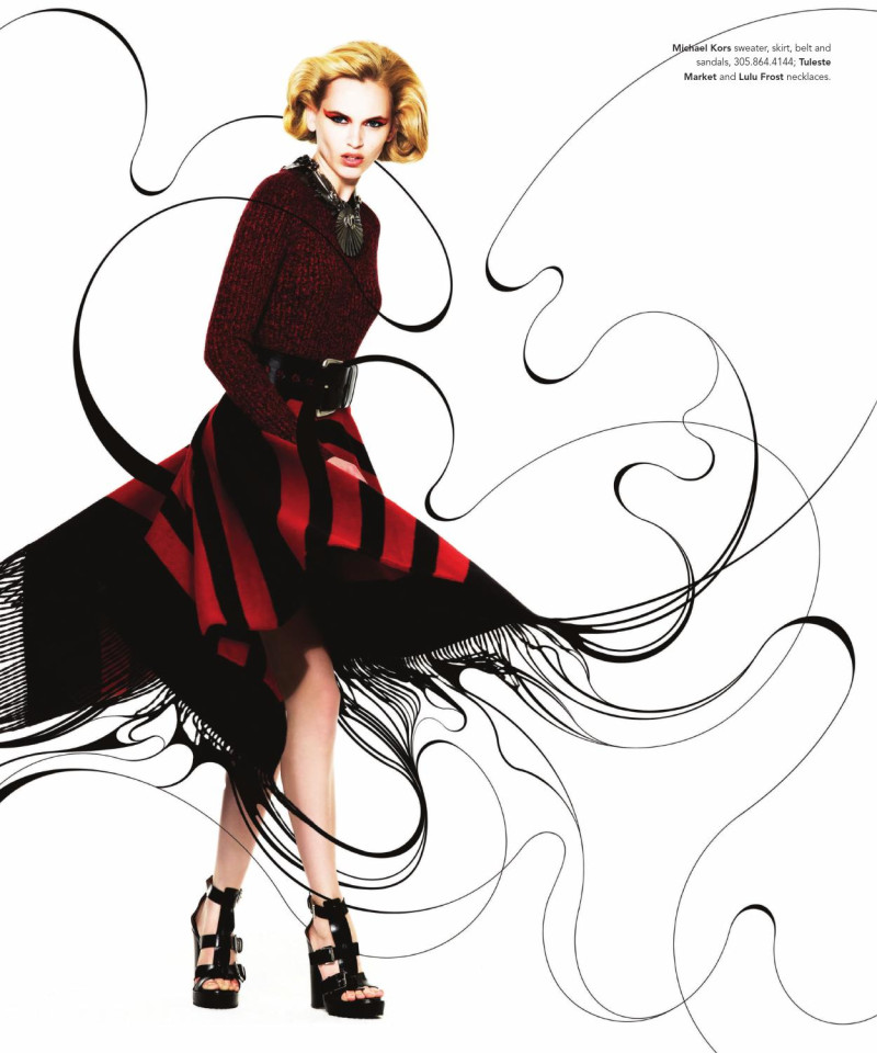 Valeria Dmitrienko featured in Red With Envy, September 2012