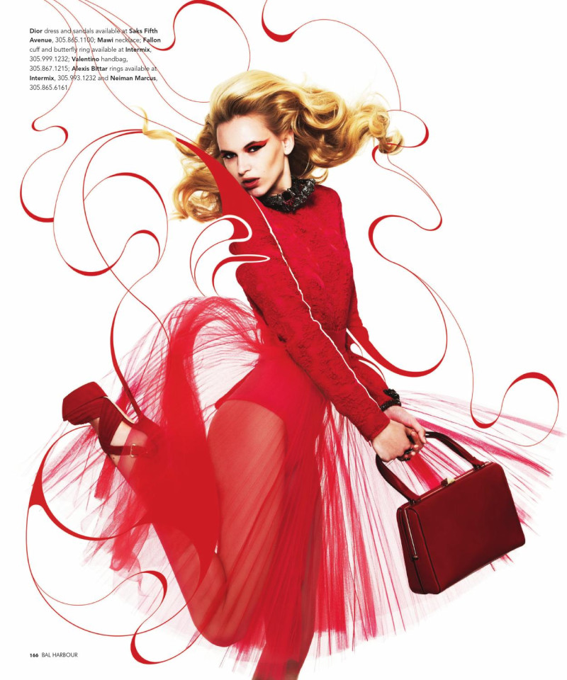 Valeria Dmitrienko featured in Red With Envy, September 2012