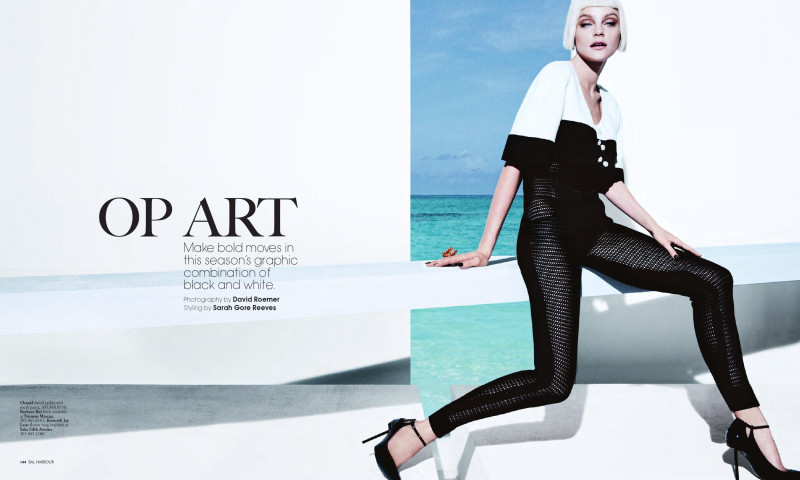 Jessica Stam featured in Op Art, February 2013