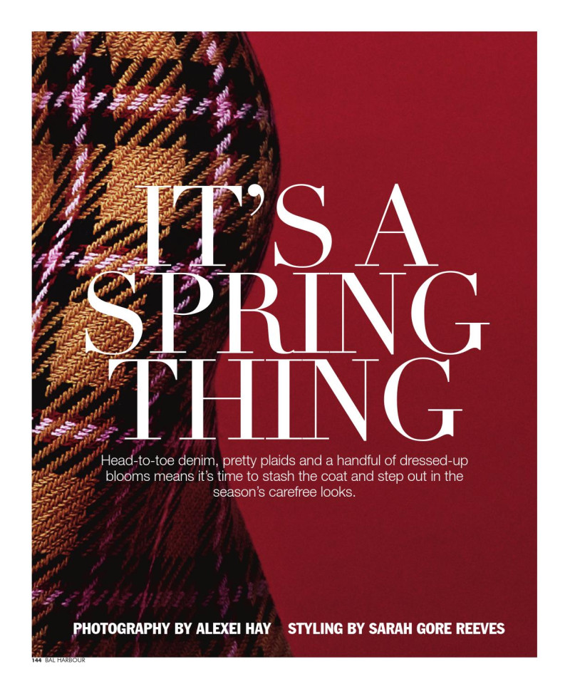 Anna Selezneva featured in It\'s A Spring Thing, February 2015