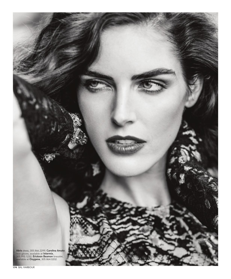 Hilary Rhoda featured in Lace Noir, September 2015