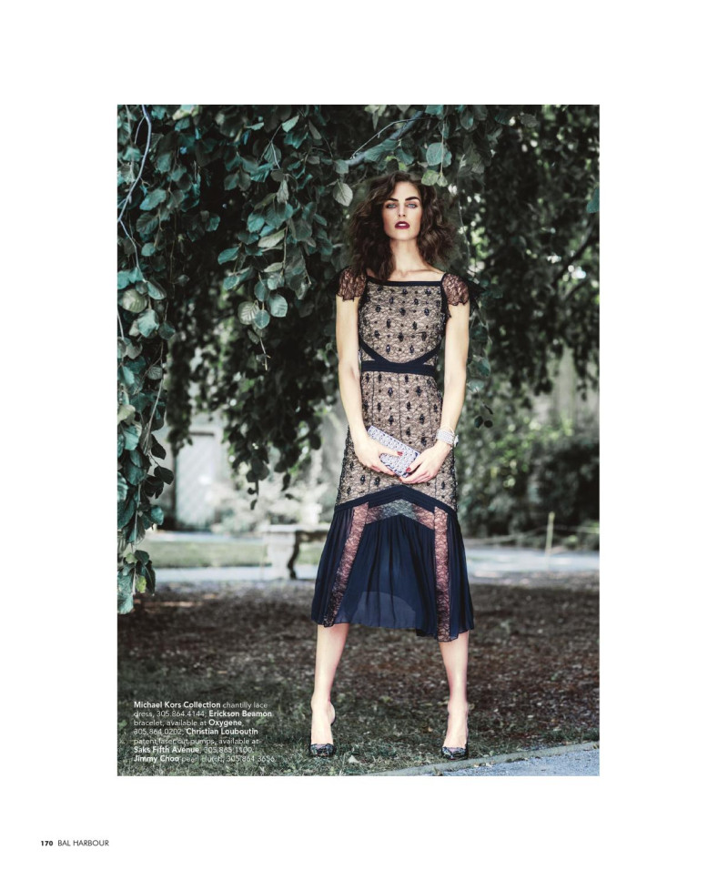 Hilary Rhoda featured in Lace Noir, September 2015