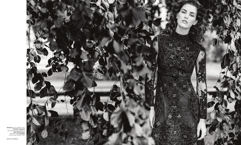 Hilary Rhoda featured in Lace Noir, September 2015