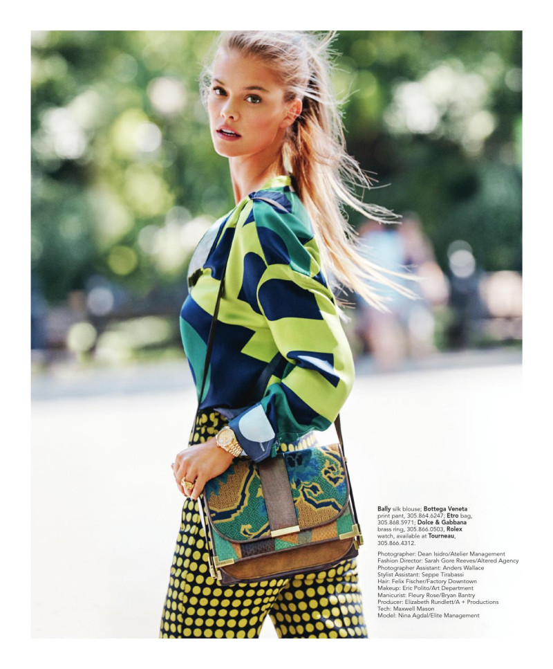 Nina Agdal featured in Wild Child, September 2015