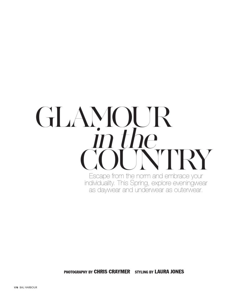 Pania Rose featured in Glamour In The Country, February 2016