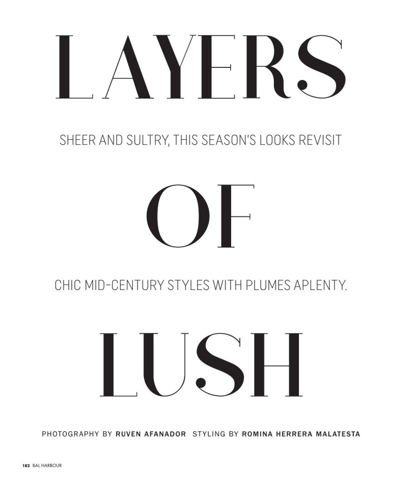 Missy Rayder featured in Layers Of Lush, February 2019