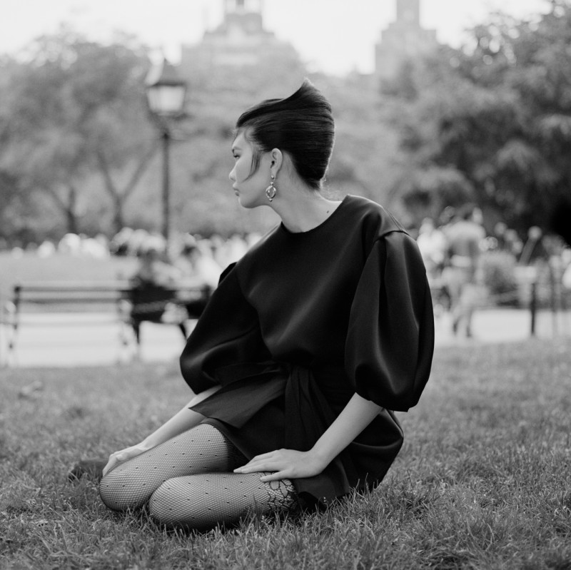 Sherry Shi featured in She\'s Electric: Carolina Herrera Takes Washington Square Park, September 2021