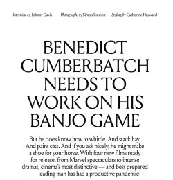 Benedict Cumberbatch Needs to Work on His Banjo Game