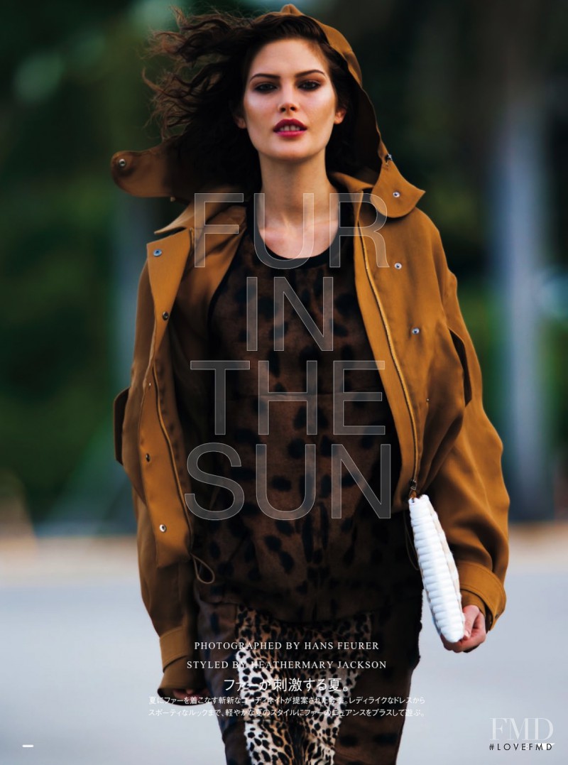 Catherine McNeil featured in Fur In The Sun, May 2013