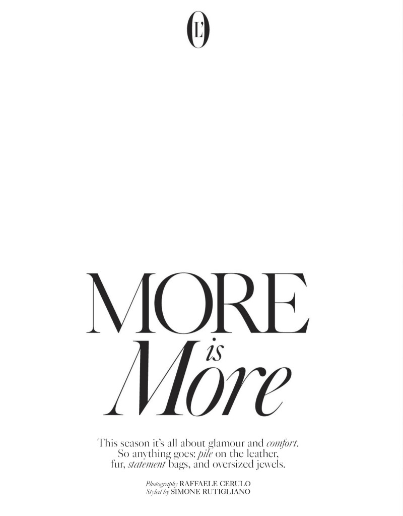 Maria Pena featured in More Is More, September 2021