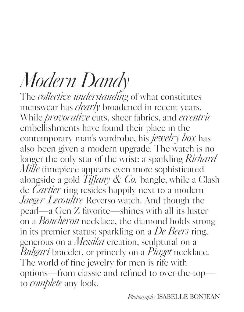 Tom Rey featured in Modern Dandy, September 2021