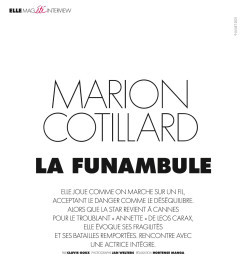 Marion Cotillard La Funambule