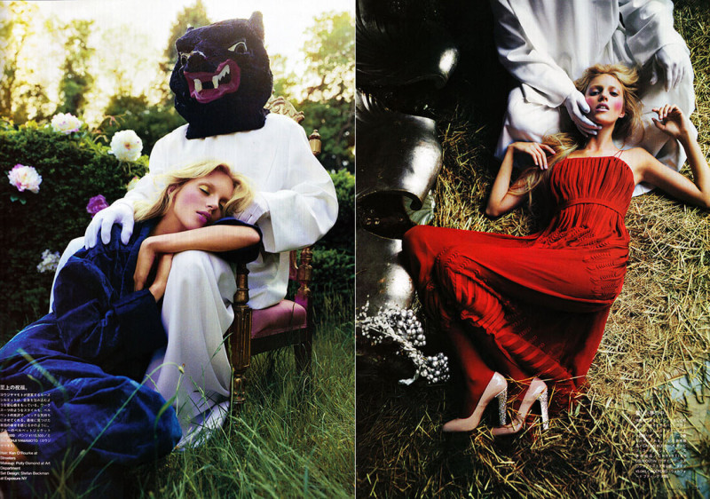 Anja Rubik featured in Myths of the Forest, September 2006