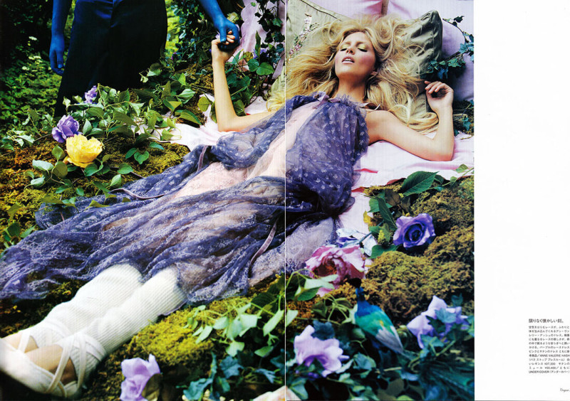 Anja Rubik featured in Myths of the Forest, September 2006