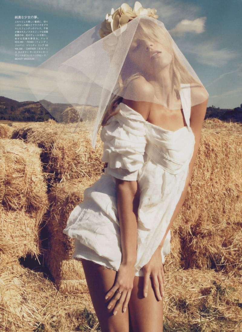 Anja Rubik featured in The Farmer Daughter, March 2010