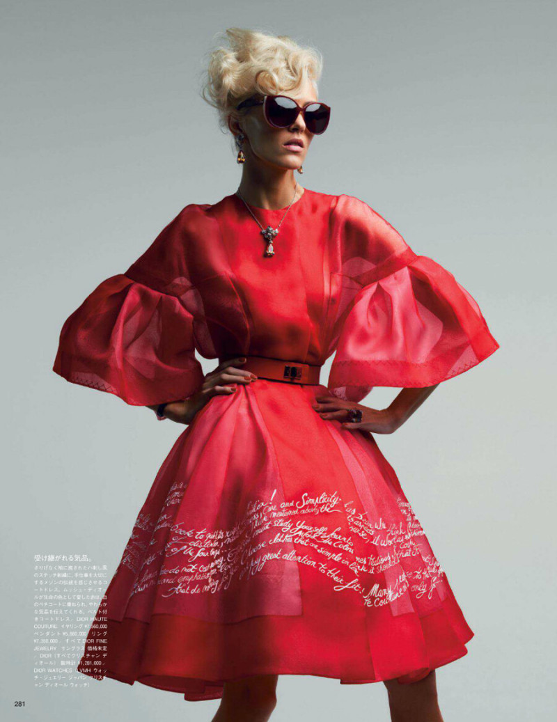 Anja Rubik featured in Couture to Adore, May 2012