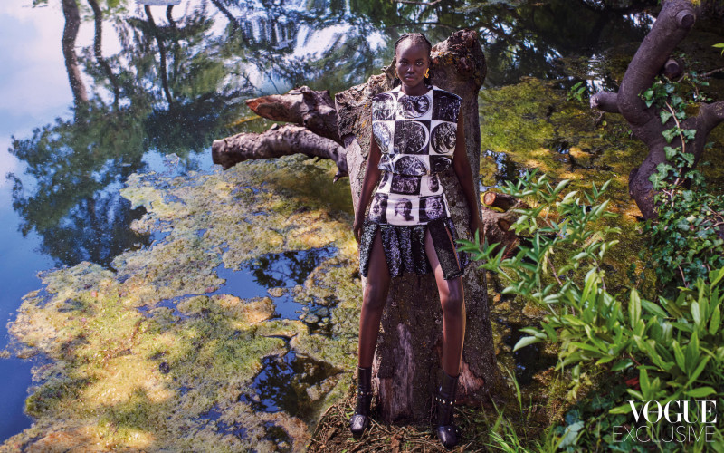 Adut Akech Bior featured in Vittoria Ceretti Adut Akech Sora Choi & Jill Kortleve, September 2021