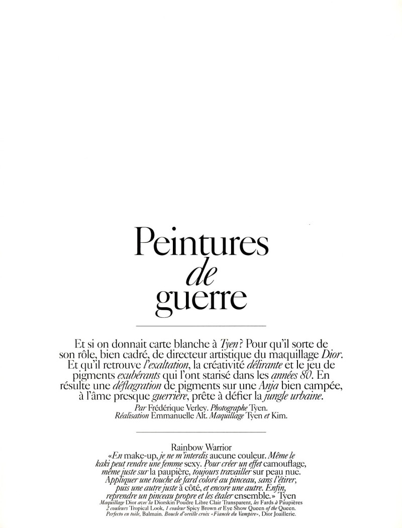 Peintures de guerre, November 2009