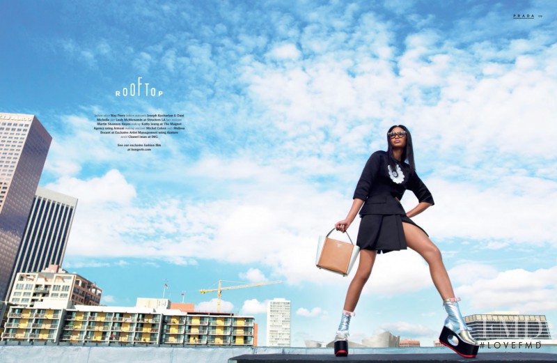 Chanel Iman featured in Rooftop, March 2013