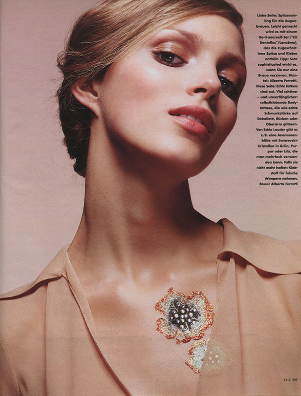 Anja Rubik featured in Fake!, December 2000