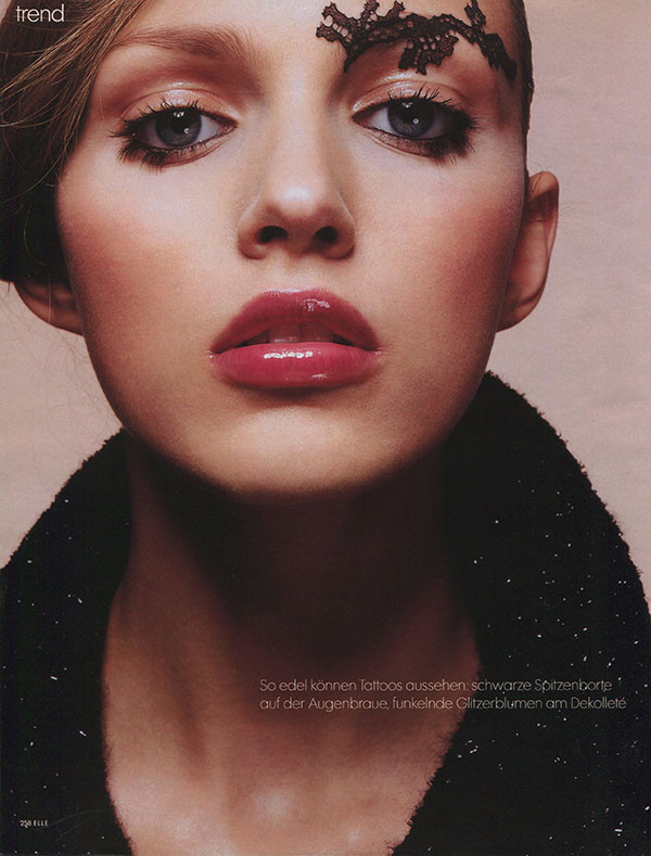 Anja Rubik featured in Fake!, December 2000