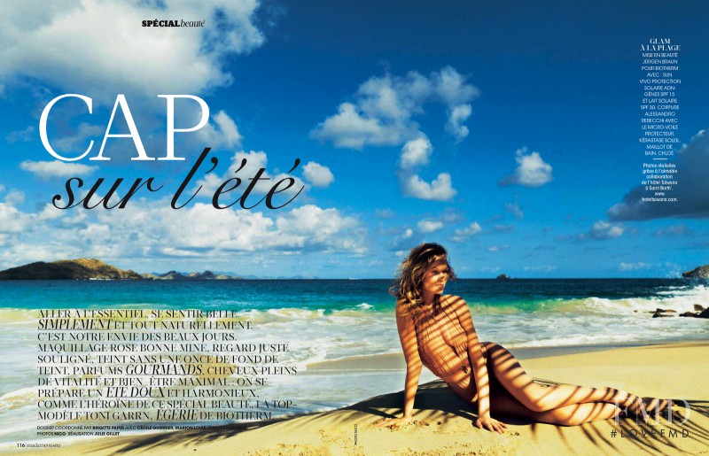 Toni Garrn featured in Cap Sur L\'Ete, April 2013