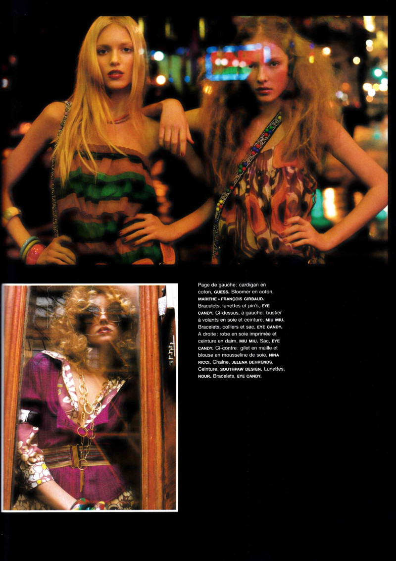 Anja Rubik featured in Sucrées, February 2005