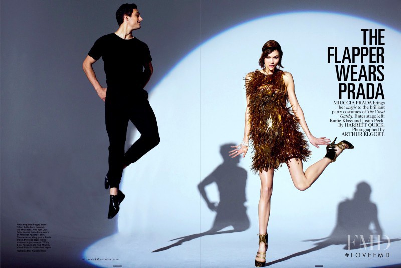 Karlie Kloss featured in The Flapper Wears Prada, May 2013