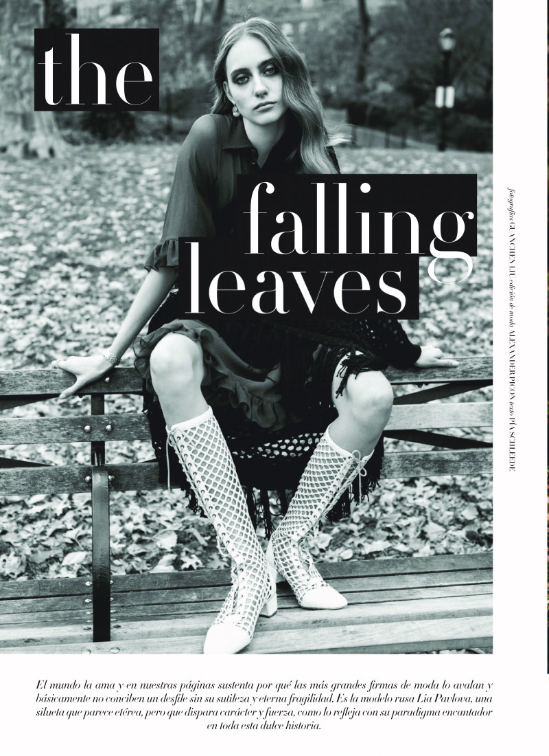 Lia Pavlova featured in The Falling Leaves, January 2020