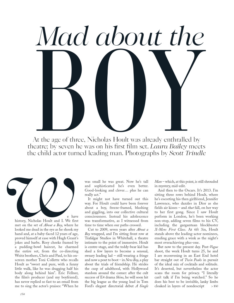 Mad About The Boy, June 2015