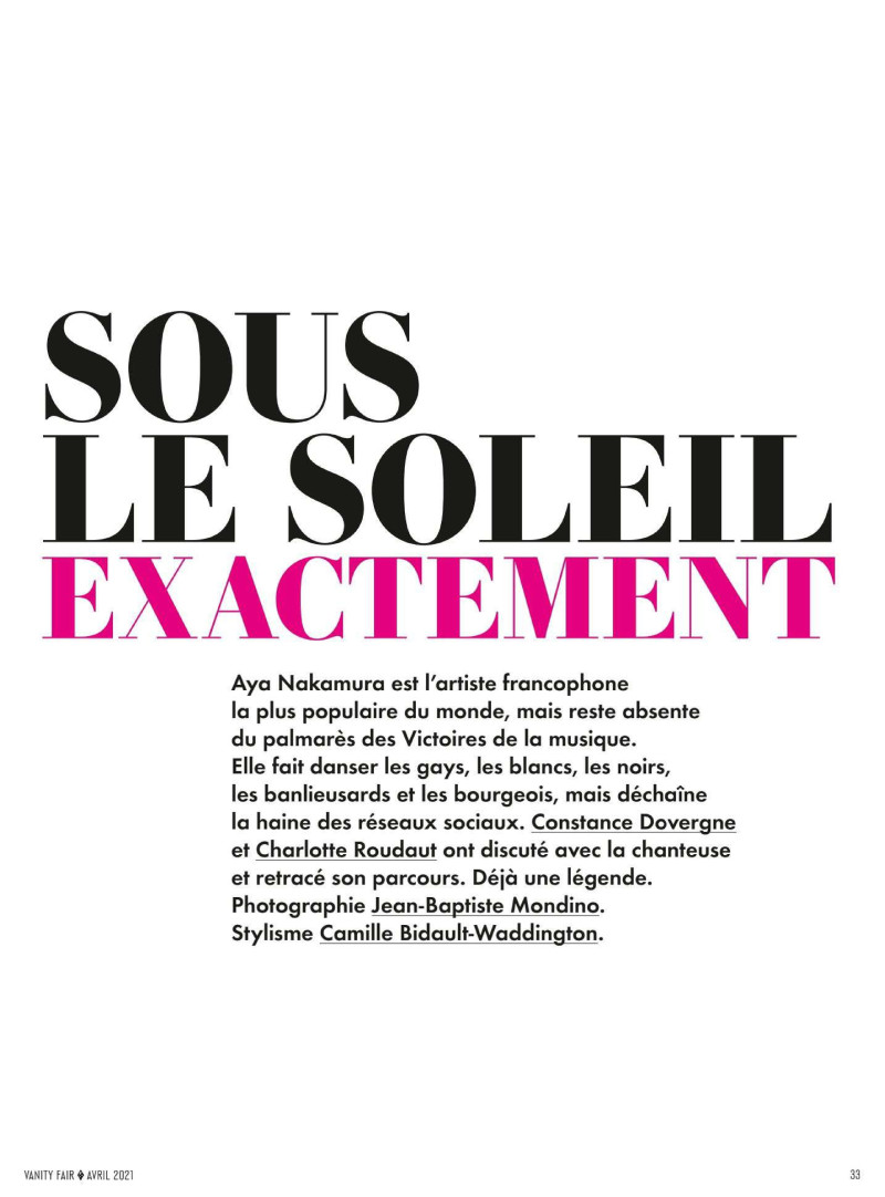 Sous Le Soleil Exactement, April 2021