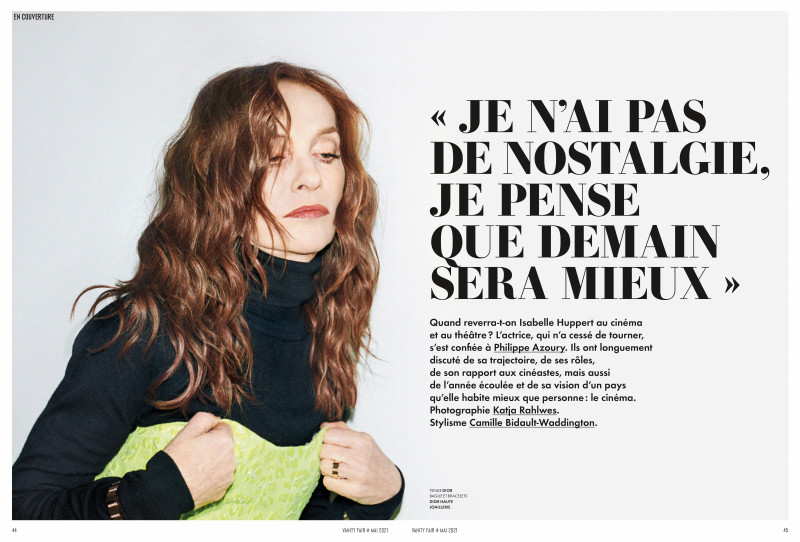 Isabelle Huppert, May 2021