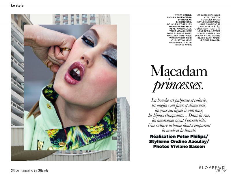 Lindsey Wixson featured in Macadam Princesses, April 2013