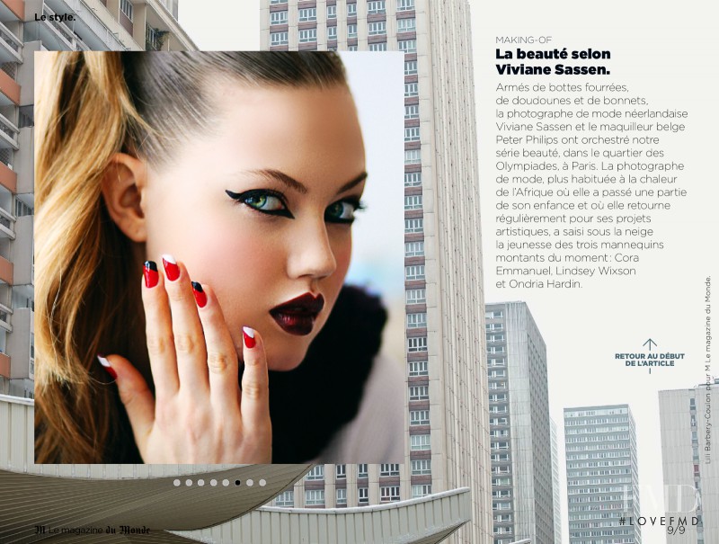 Lindsey Wixson featured in Macadam Princesses, April 2013