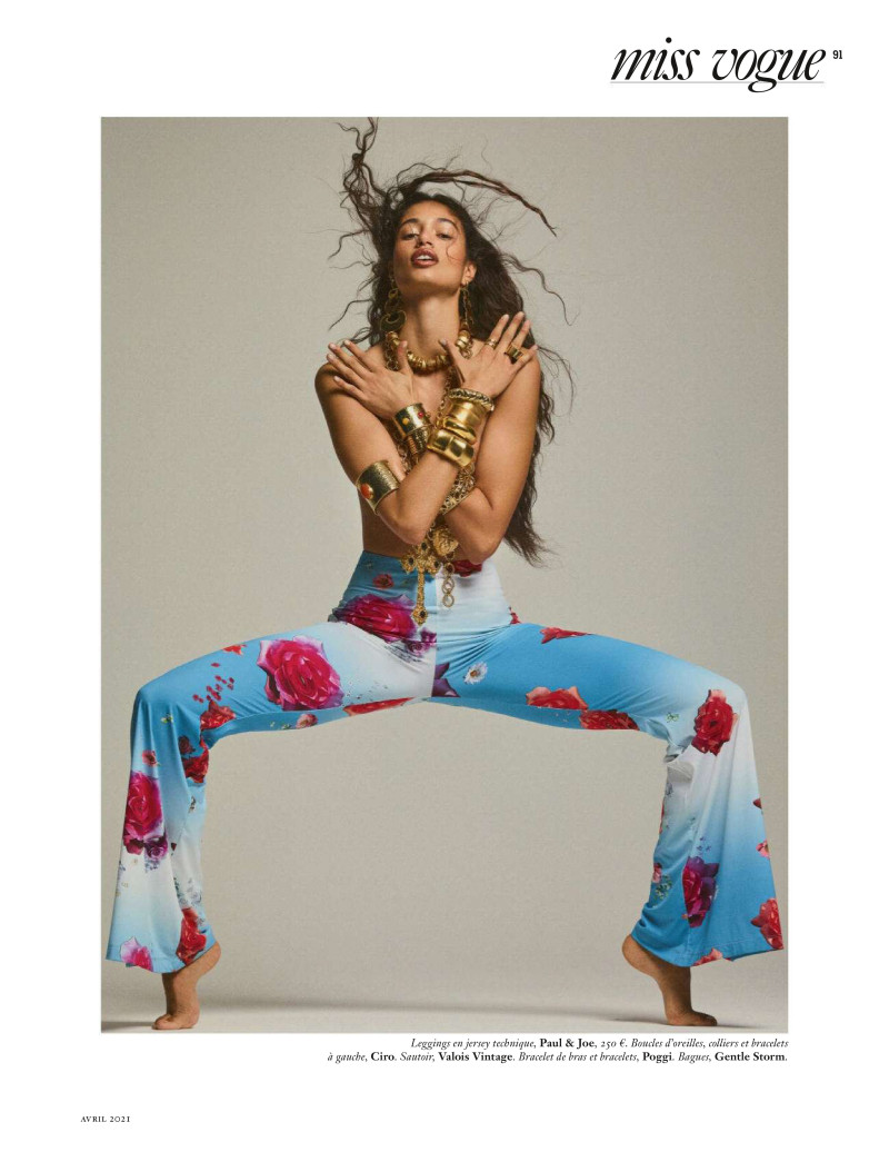 Malika El Maslouhi featured in Miss Vogue: Flamboyante, April 2021