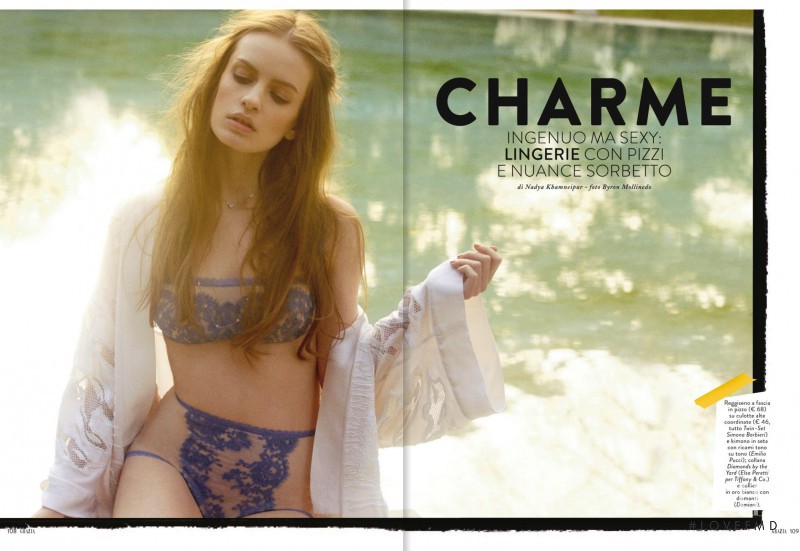 Alena Eliseeva featured in Charme, April 2013