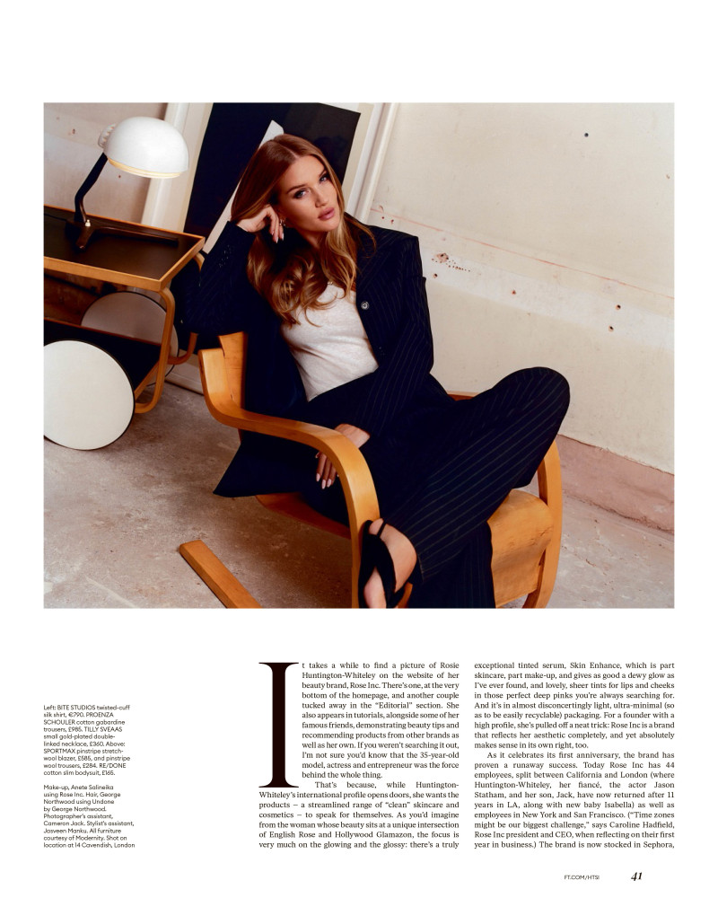 Rosie Huntington-Whiteley featured in Inside The Business Of Rose Inc., August 2022