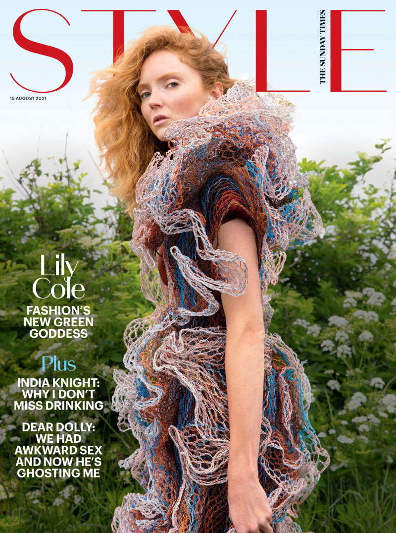 Lily Cole featured in Green Goddess, August 2021