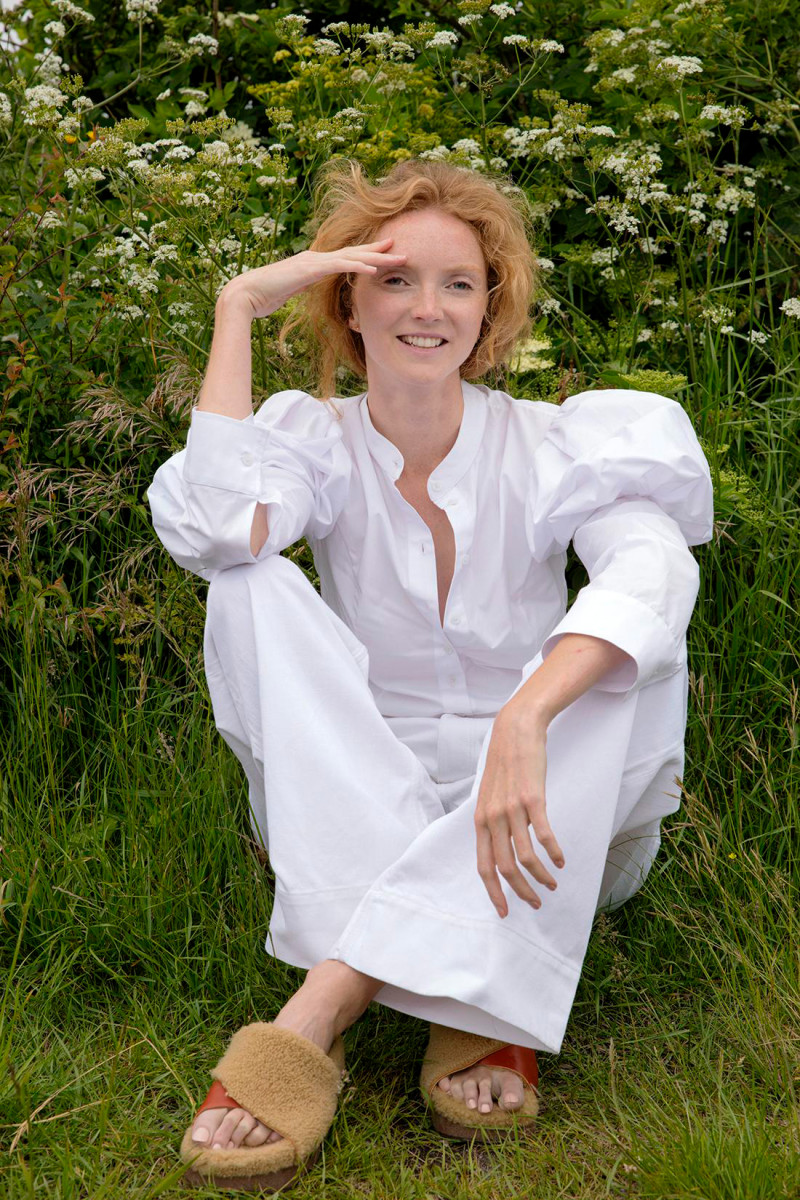 Lily Cole featured in Green Goddess, August 2021