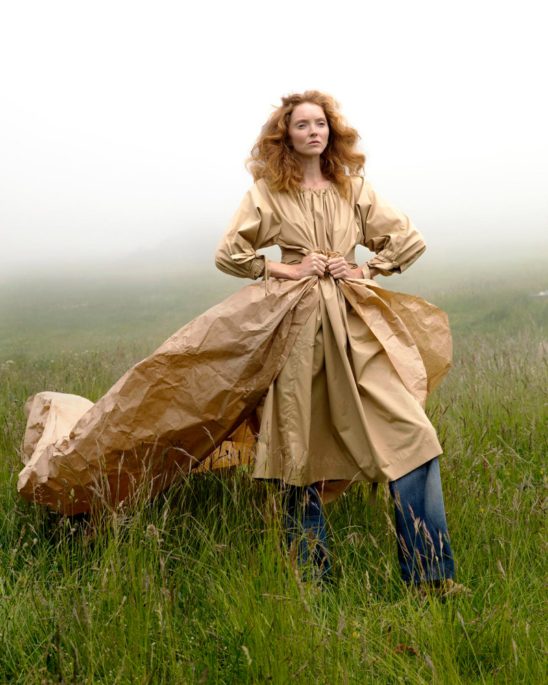 Lily Cole featured in Green Goddess, August 2021