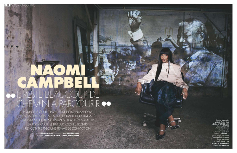 Naomi Campbell featured in Il Reste Beaucoup De Chemin a Parcourir, November 2020