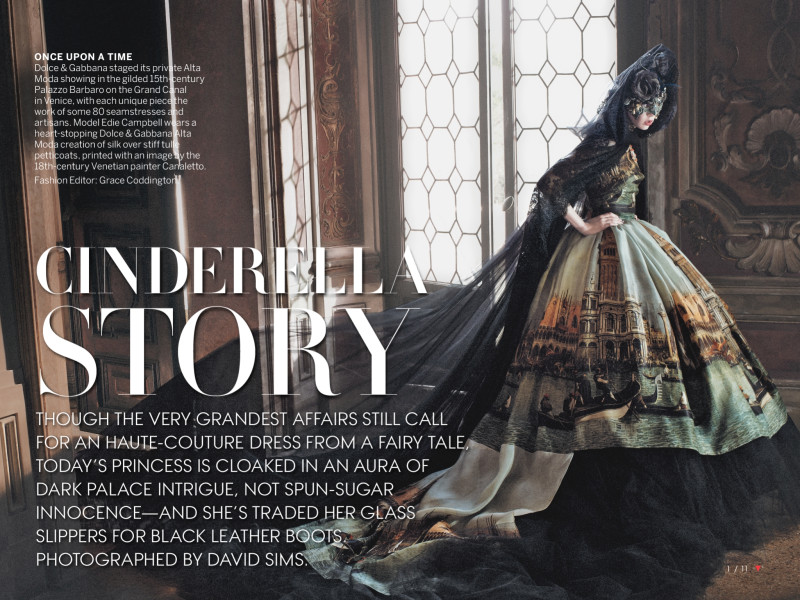 Edie Campbell featured in Cinderella Story, September 2013