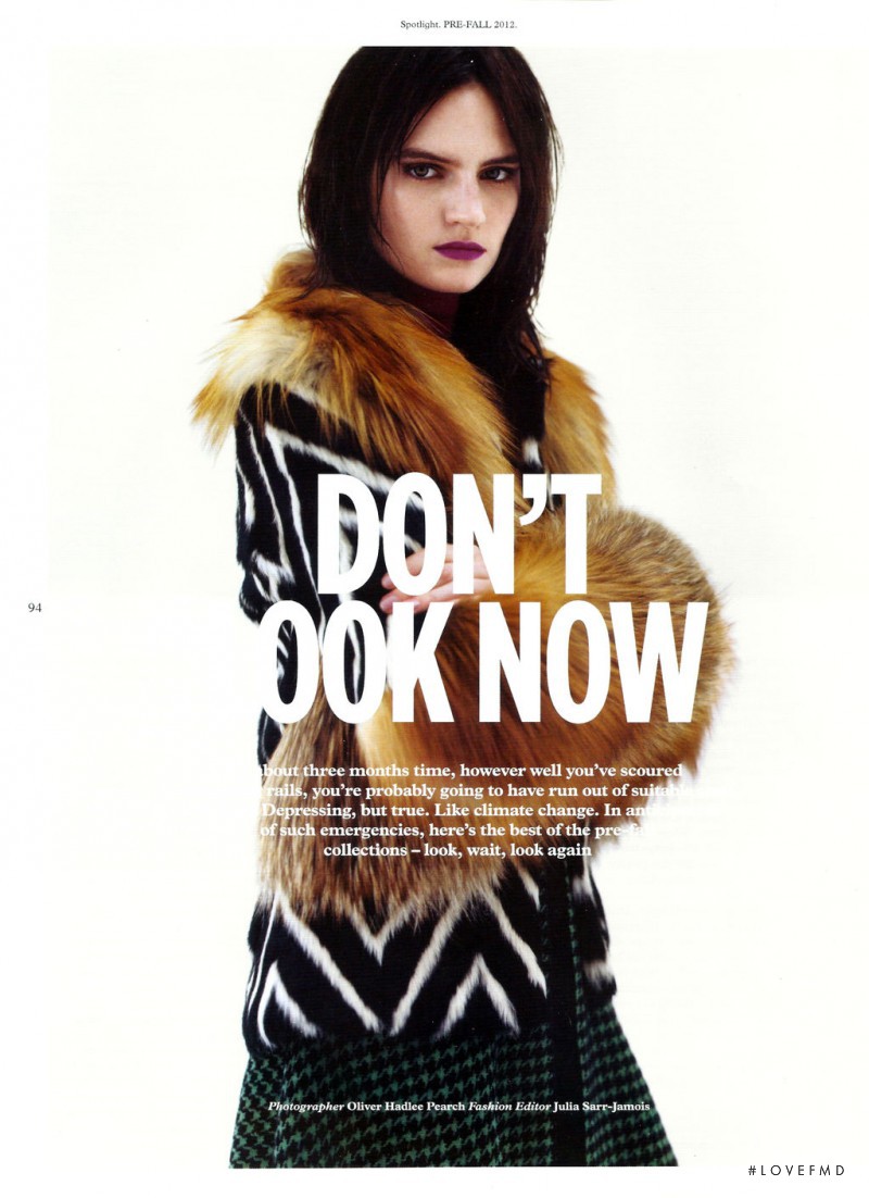 Hirschy Hirschfelder featured in Don\'t Look Now, April 2012