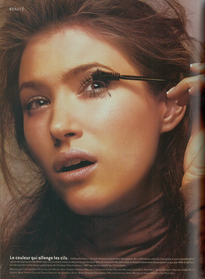 Anja Rubik featured in Beaute, October 2000