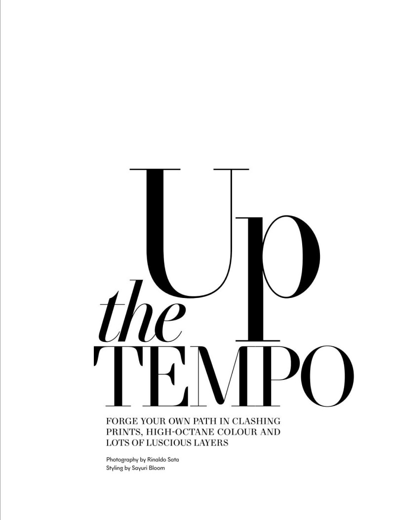 Yu Zi Shan featured in Up The Tempo, June 2020