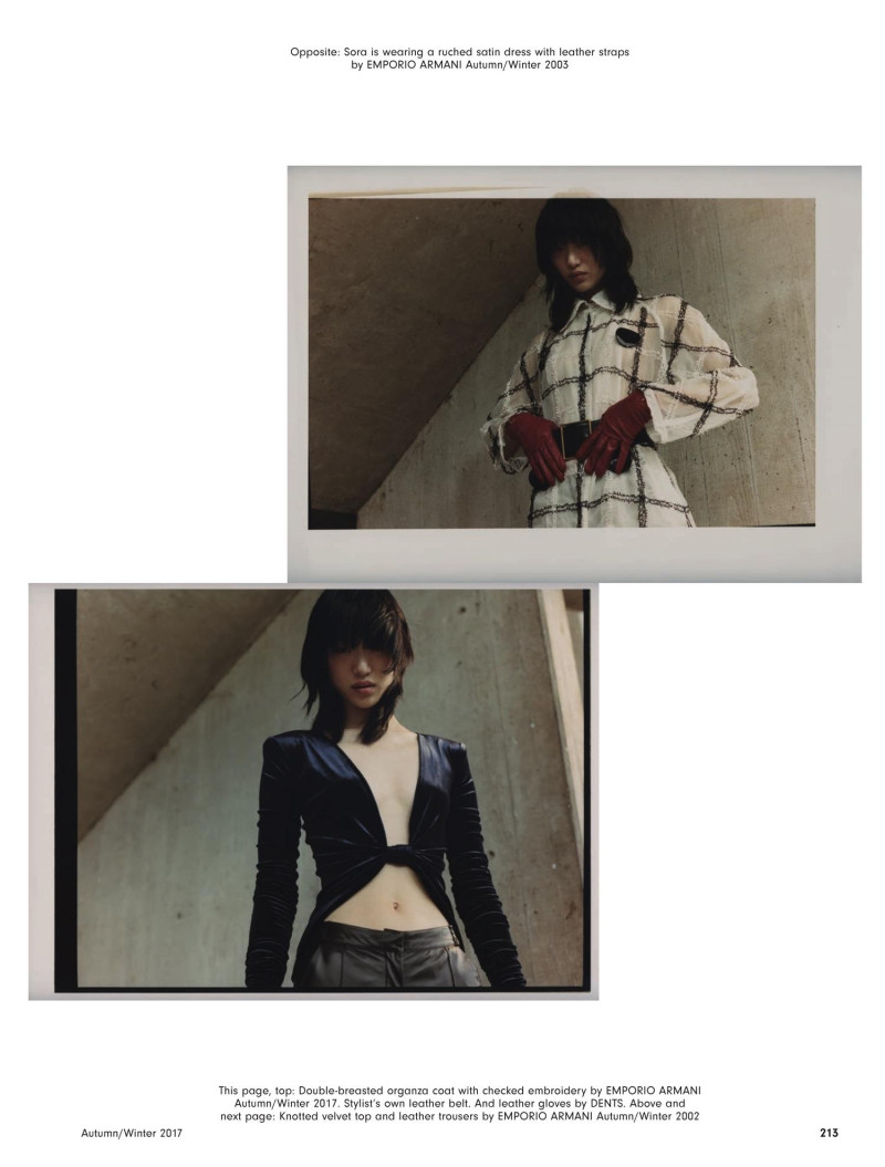 So Ra Choi featured in Emporio Armani, September 2017