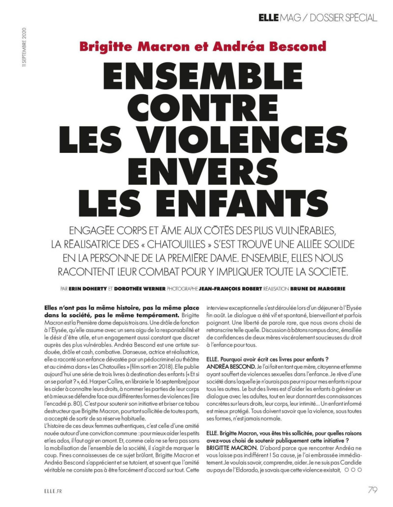 Ensemble Contre Les Violences Envers Les Enfants, September 2020