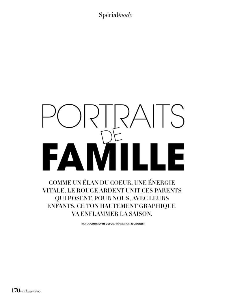 Portraits De Famille, August 2020